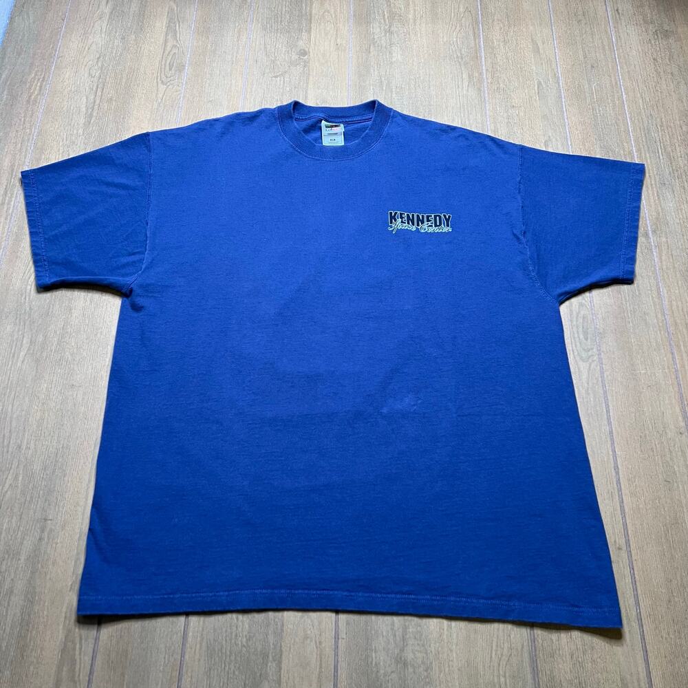 Vintage 90s Kennedy‎ Space Center T shirt Sz XXL depicting dolphins rocket ship